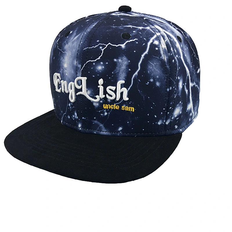 Custom Embroidered Caps Digital Printing Starry Galaxy vintage snapback hat