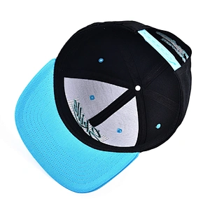 2019 Newest Fashion Embroidery Blue Custom Plain Snapback Caps