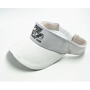 Promotion Seasonal Embroidered monogram adjustable straw beach visor with cheap price