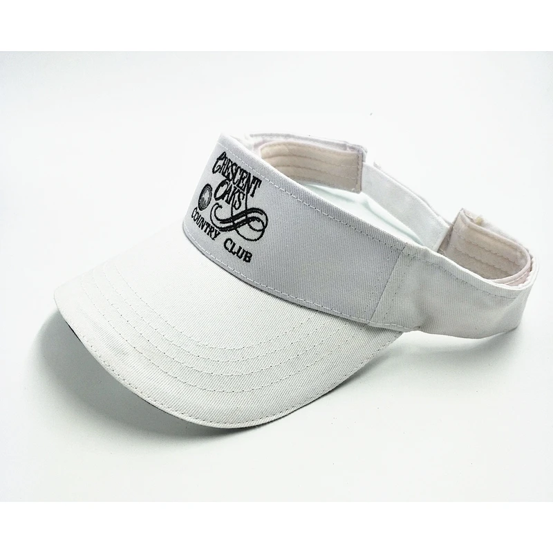 Promotion Seasonal Embroidered monogram adjustable straw beach visor with cheap price