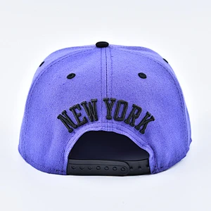 Custom Logo  Flat Brim 6 Panel Snapback Hats Sport Caps