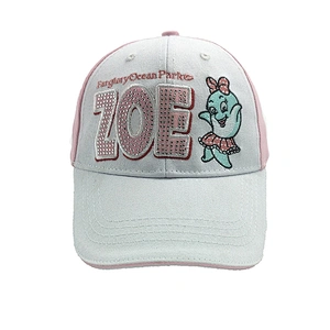 Hot sale baseball cap Customized logo cap Kids beautiful cap