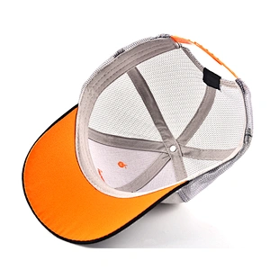 6  panel mesh truker hat wholesale factory price Promotional caps fashion high quality