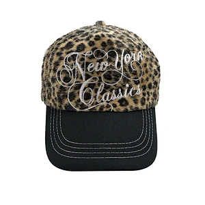Leopard 5 Panel Warm Animal Plush Winter Baseball Casquette Gorras Caps