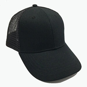 Custom 6  panel plain cap mesh breathable trucker hats