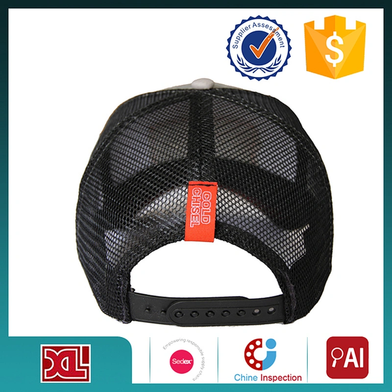 Custom 5 panel heat transfer printing mesh breathable trucker peaked cap gorras