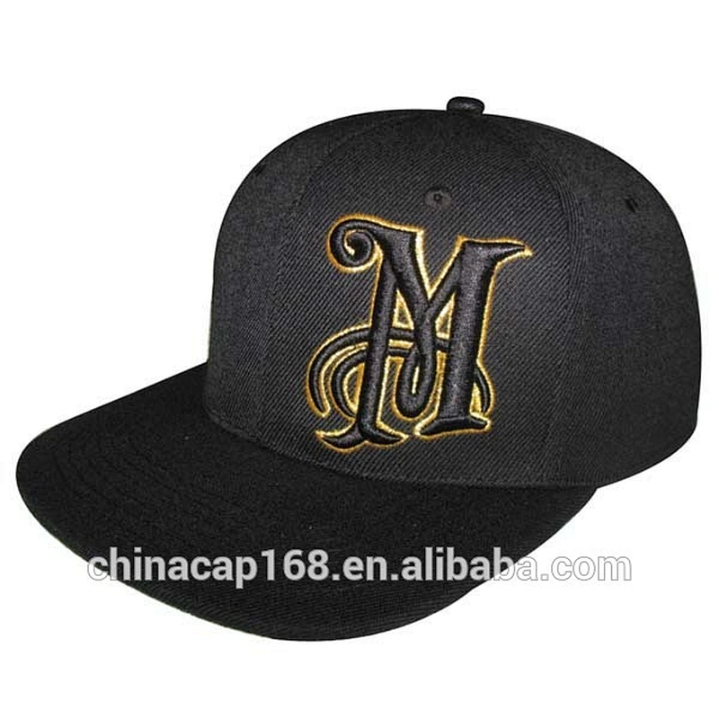 wholesale Men  Flat Brim Snap Back Gorras Caps With Embroidery Logo