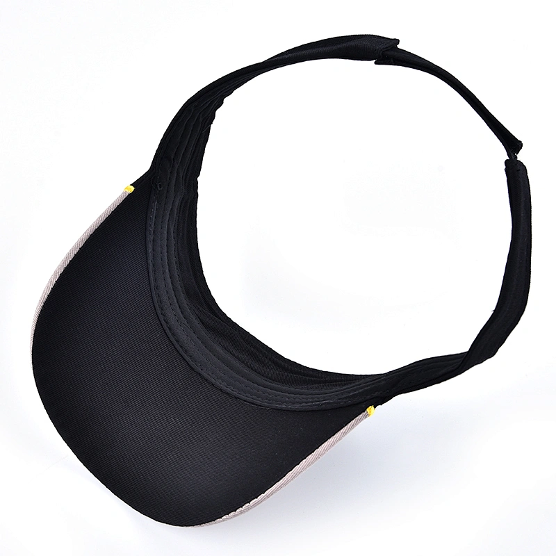fashion Sports Cotton lighted Sun Visor cap with embroidery logo wholesale factory price sunscreen custom