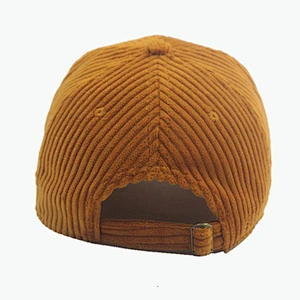 Custom Logo Corduroy Pre-Curved Brim Golf Baseball Winter Hat Cap