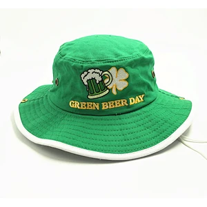 Wide brim good sunshade cotton Bucket Hat with Customized logo