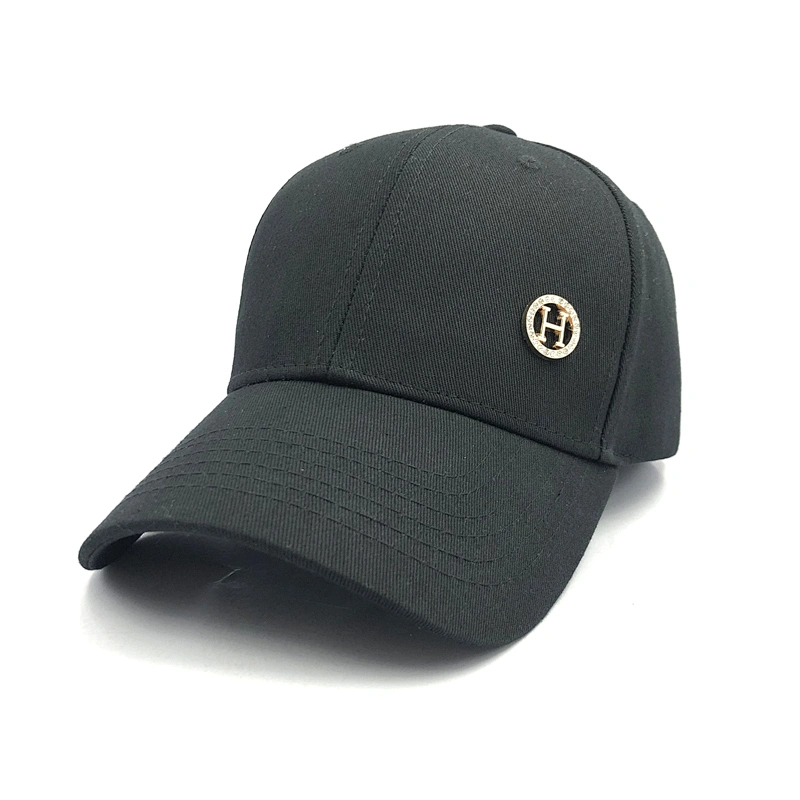2020 custom logo sports caps supplier black cap wholesales 6 panel hat
