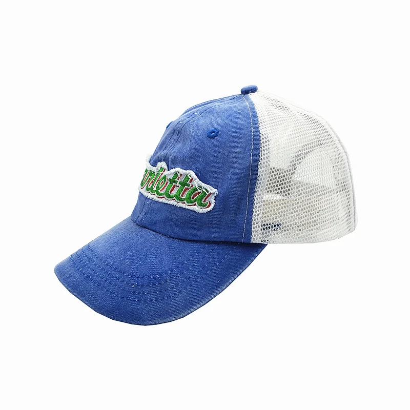 Good quality trucker hat Cap with mesh at back Demin trucker hat