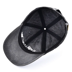 100% cotton washed cap promotional baseball cap with customized logo