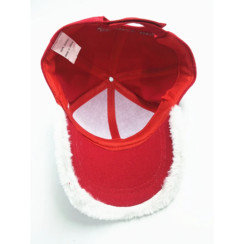 Winter baseball cap Custom logo baseball cap Red baseball cap