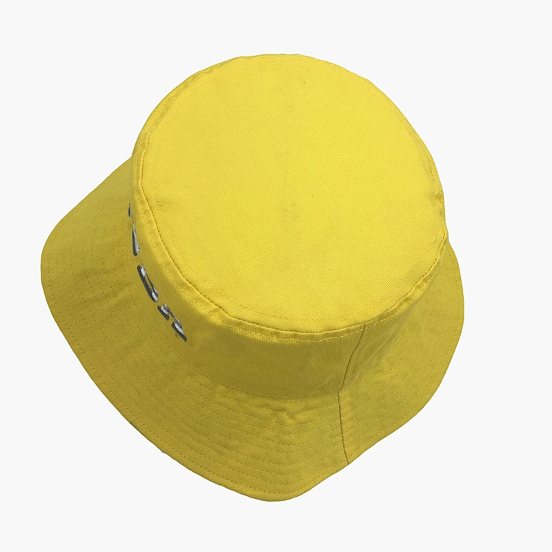 2019 Embroidery Logo Fisherman Hat Cotton Bucket Hat