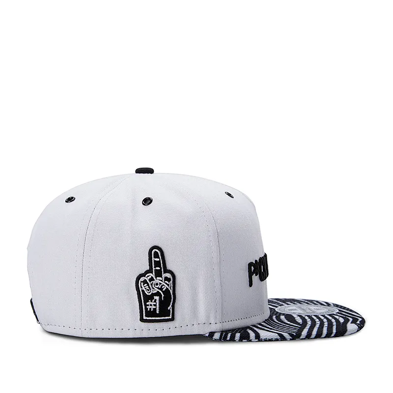 wholesale Customize OEM zebra pattern flat bill men snapback hats and caps