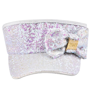 Latest fashion Sequin Bowknot Women Girl Sun Protected sports visor hats