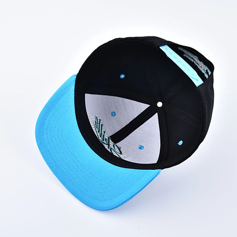 100% cotton Fashion Mens Brim Snapback Hat Baseball Cap