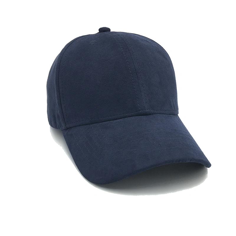 Cotton Suede Fabric Baseball Caps Hat  Plain Solid Visor in Stock