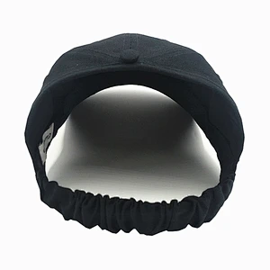 Wholesale running Curl hair cap 4 panel curved brim half baseball cap backless with elastic adjustment