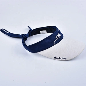 Sun Protection Adjustable Cotton Bow Tie Visor Cap Hat