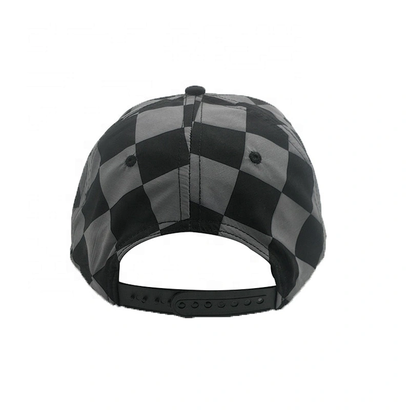 Digital Printing Mens 6 Panels Flat Brim Snap Back Grorras