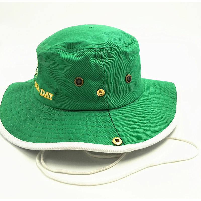 Wide brim good sunshade cotton Bucket Hat with Customized logo