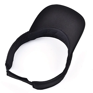 100% polyester breathable mesh air tech performance fabric golf cap sun visor with customized logo