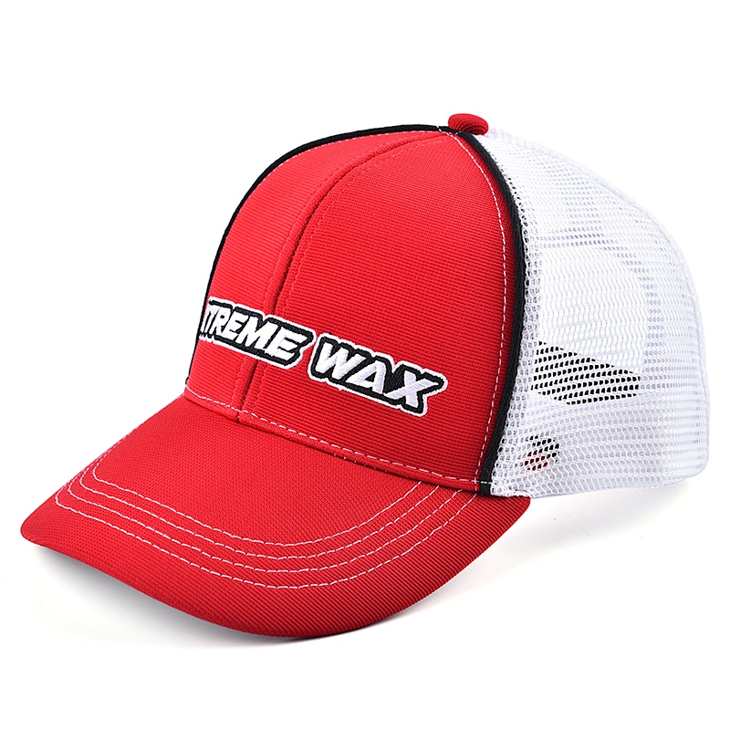 Custom Polyester Embroidery Logo Trucker Mesh Baseball Cap Hat