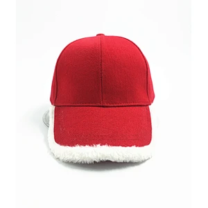 Winter baseball cap Custom logo baseball cap Red baseball cap