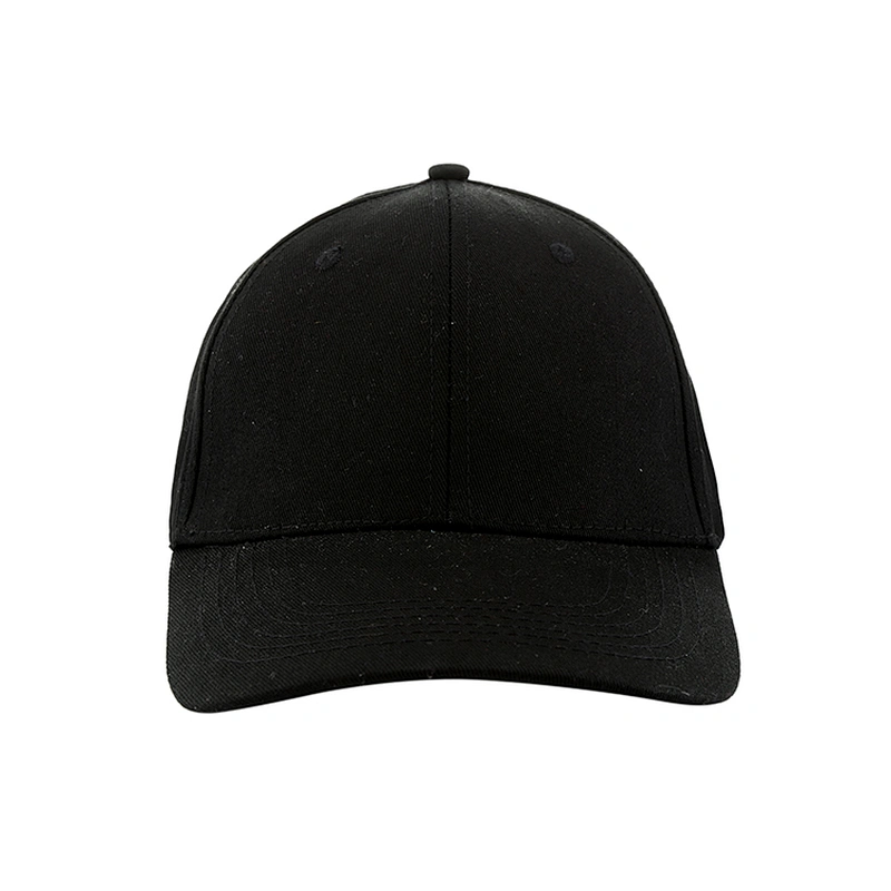 Mens and women black 6 panel cotton plain winter golf baseball hats caps