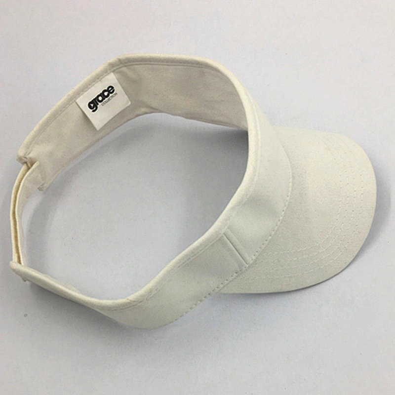 Wholesale Unisex Sun Protection Blank Cotton Golf Visor Hat Cap