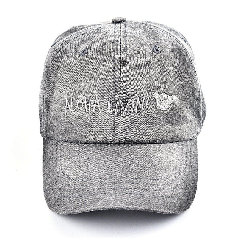 100% cotton washed cap promotional baseball cap with customized logo