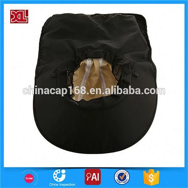 Mans Sun UV Protection Fishing Bucket Hats Cap with Neck Cover Ear Flap