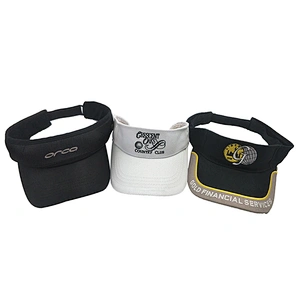 Sweat-absorbent sun protection tennis sport visor caps hats