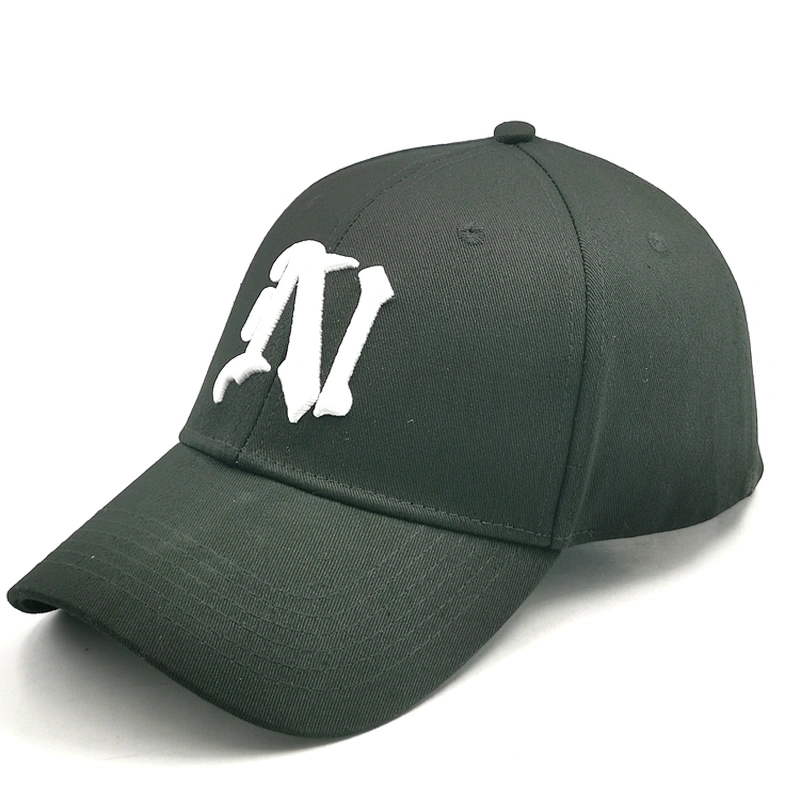 Luxury Customized 3D Embroidery Sunscreen 100% Cotton Fitted Baseball Cap