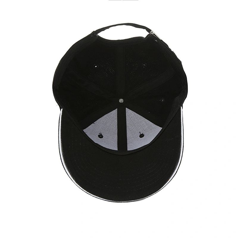 China Wholesale Custom Logo Sandwished Plain Caps Grroasin Stock