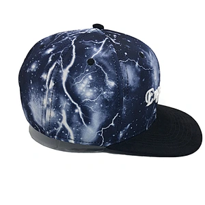 Custom Embroidered Caps Digital Printing Starry Galaxy vintage snapback hat