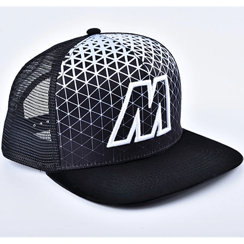 5 Panel Foam  Flat Visor Males Snap Back Truker Gorras Caps