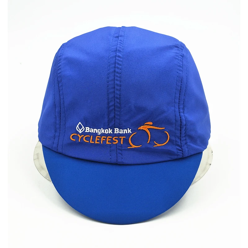 Wholesale 100 % Polyester Quick Drying Custom Team Running Cycling Cap