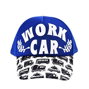 fashion wholesale printed logo mesh  hat,custom  cap