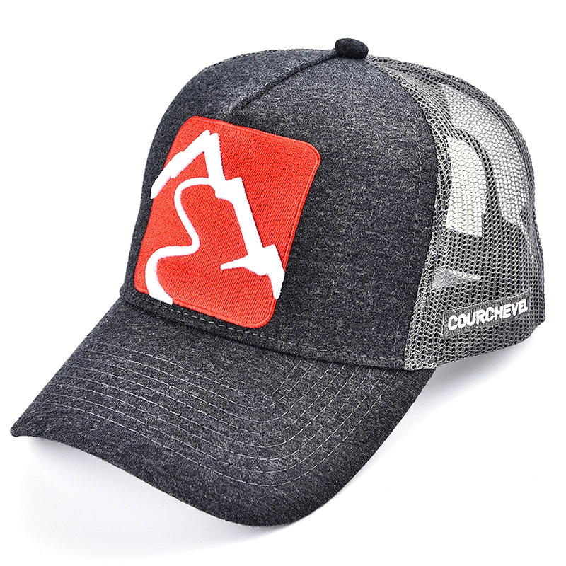fashion wholesale direct factory price good quality with patch logo mesh  hat,custom  cap