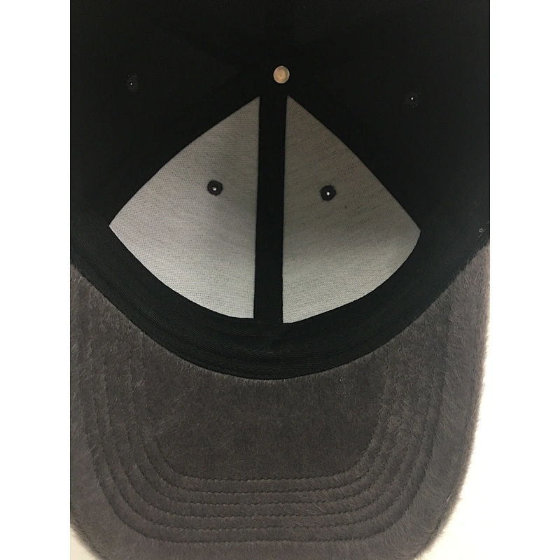 wholesale plain animal mink fur 6 panel baseball winter hats gorras