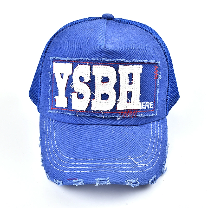 fashion wholesale Applique logo mesh  hat,custom  cap