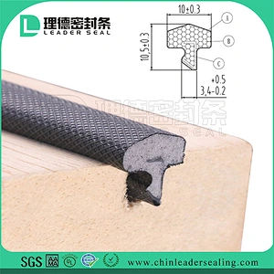 Coated Weather Stripping PU Sponge Foam Seal