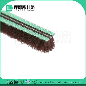 Standard Non Waterproof Pile Weather Strip For Window And Doors