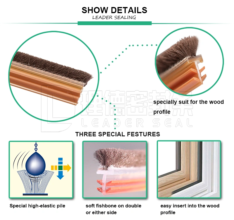 wooden window sealing strip
