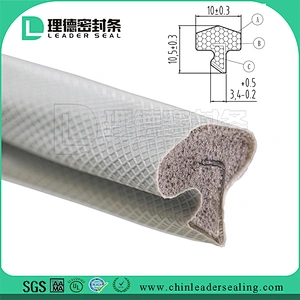 Coated Weather Stripping PU Sponge Foam Seal