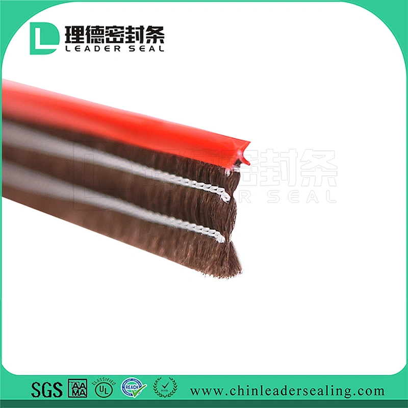 X Moulding Pile Weather Stripping For Window Sealing