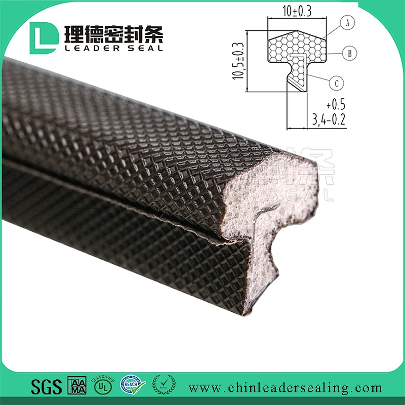 Coated Weather Stripping PU Sponge Foam Seal